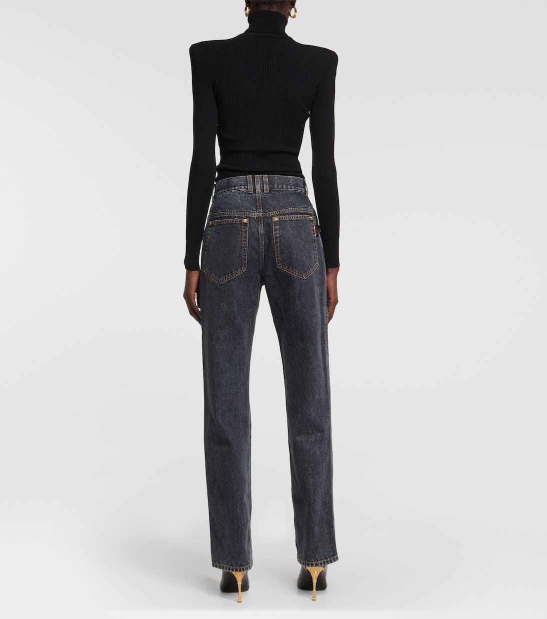 Jean droit à taille haute | Balmain