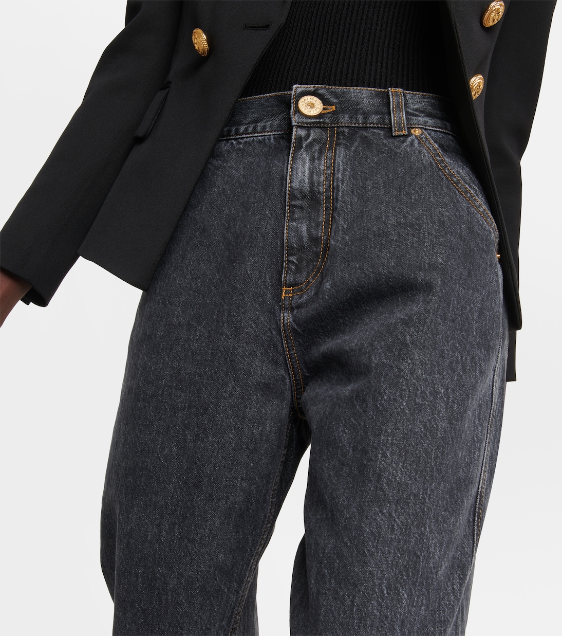 Jean droit à taille haute | Balmain