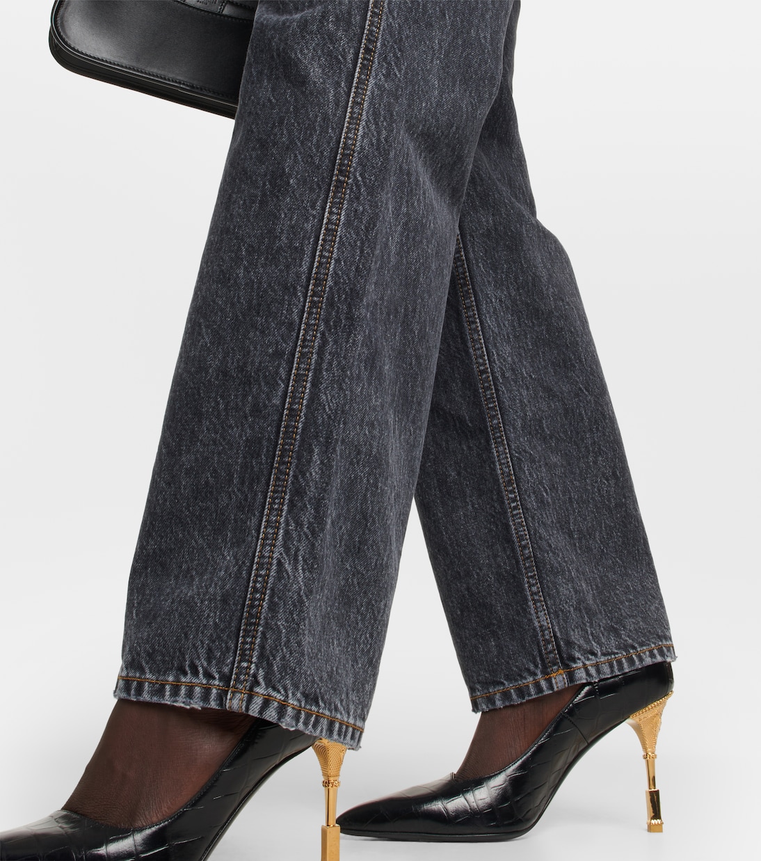 Jean droit à taille haute | Balmain