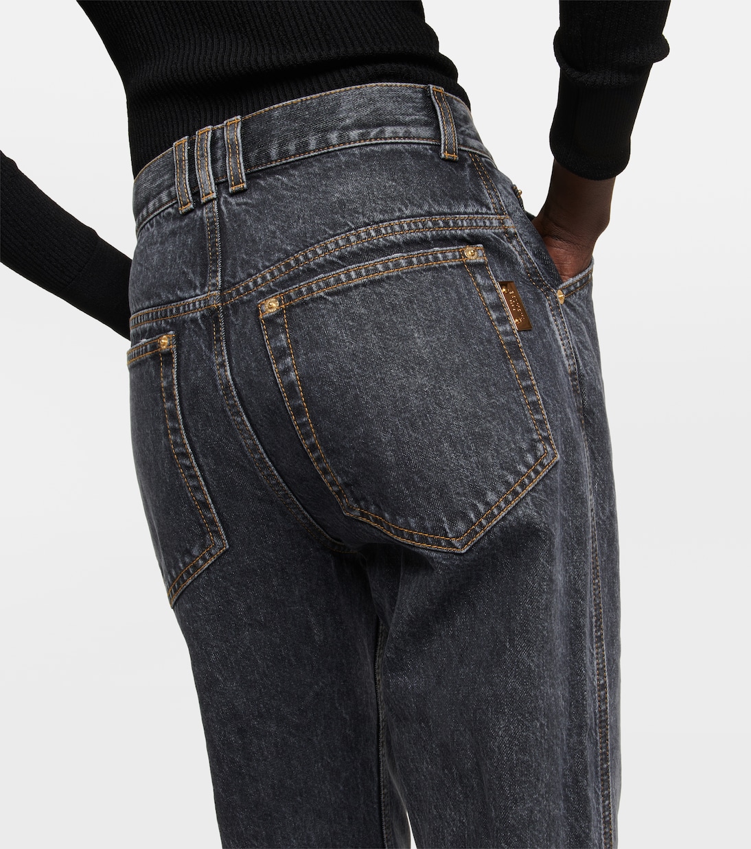 Jean droit à taille haute | Balmain
