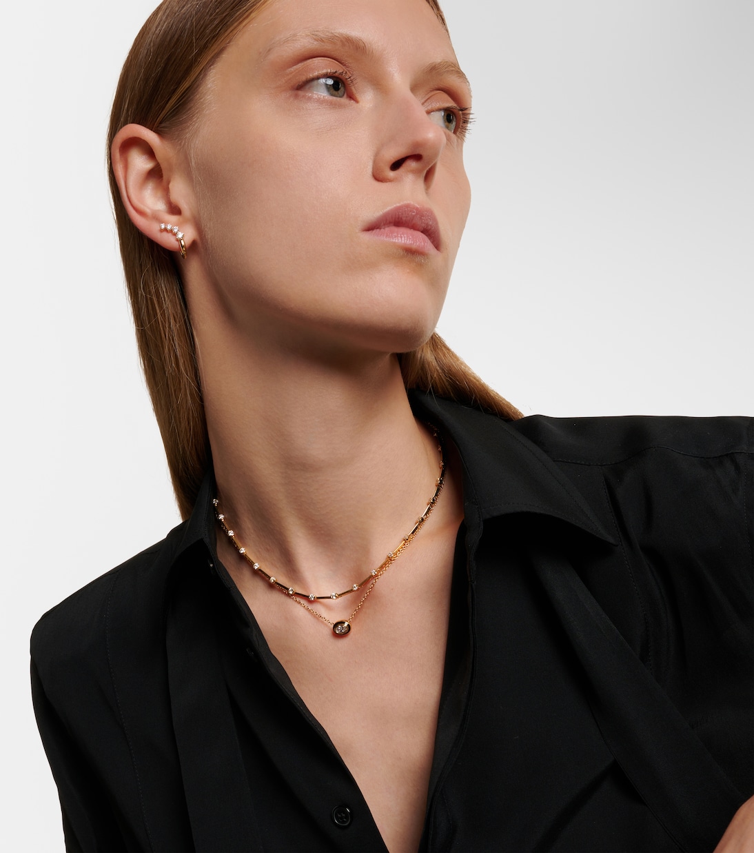 Collier Lenox Reign en or 18 ct et diamant | Melissa Kaye