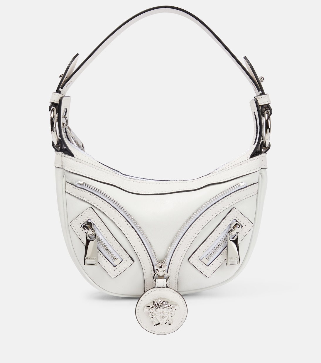 Borsa a spalla Repeat Mini in pelle | Versace