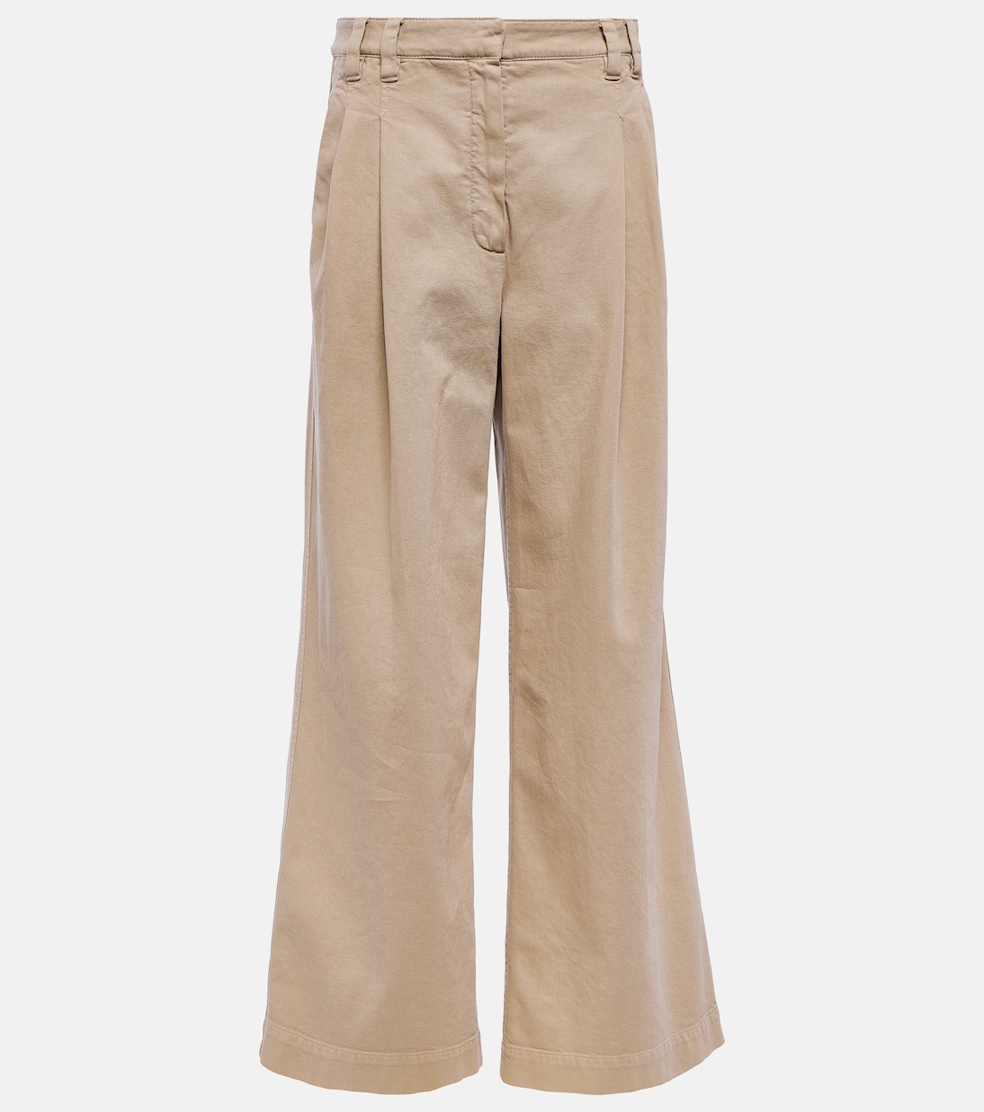 Pantaloni in cotone a gamba larga | Brunello Cucinelli