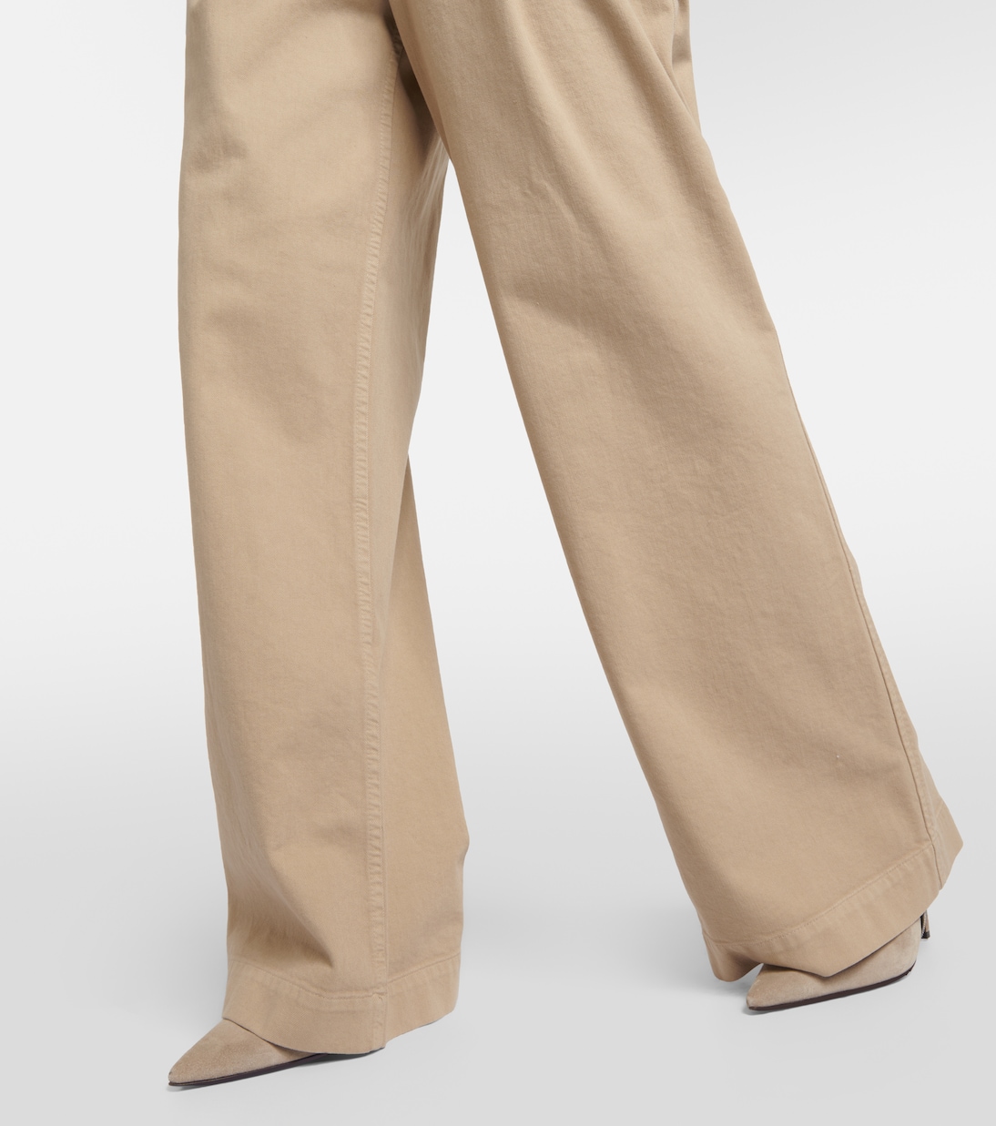 Pantaloni in cotone a gamba larga | Brunello Cucinelli