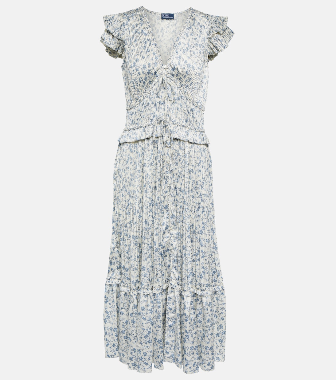 Floral satin midi dress | Polo Ralph Lauren