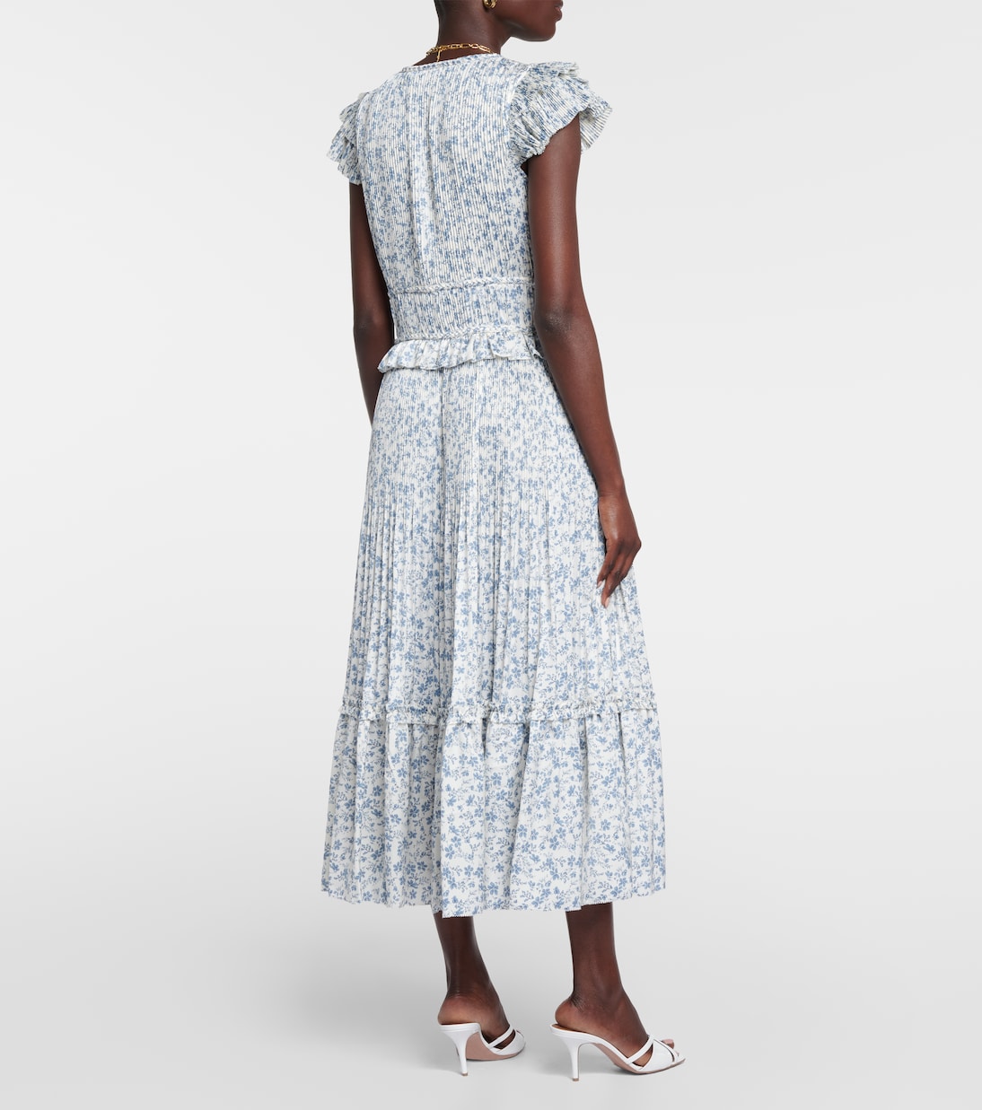 Floral satin midi dress | Polo Ralph Lauren