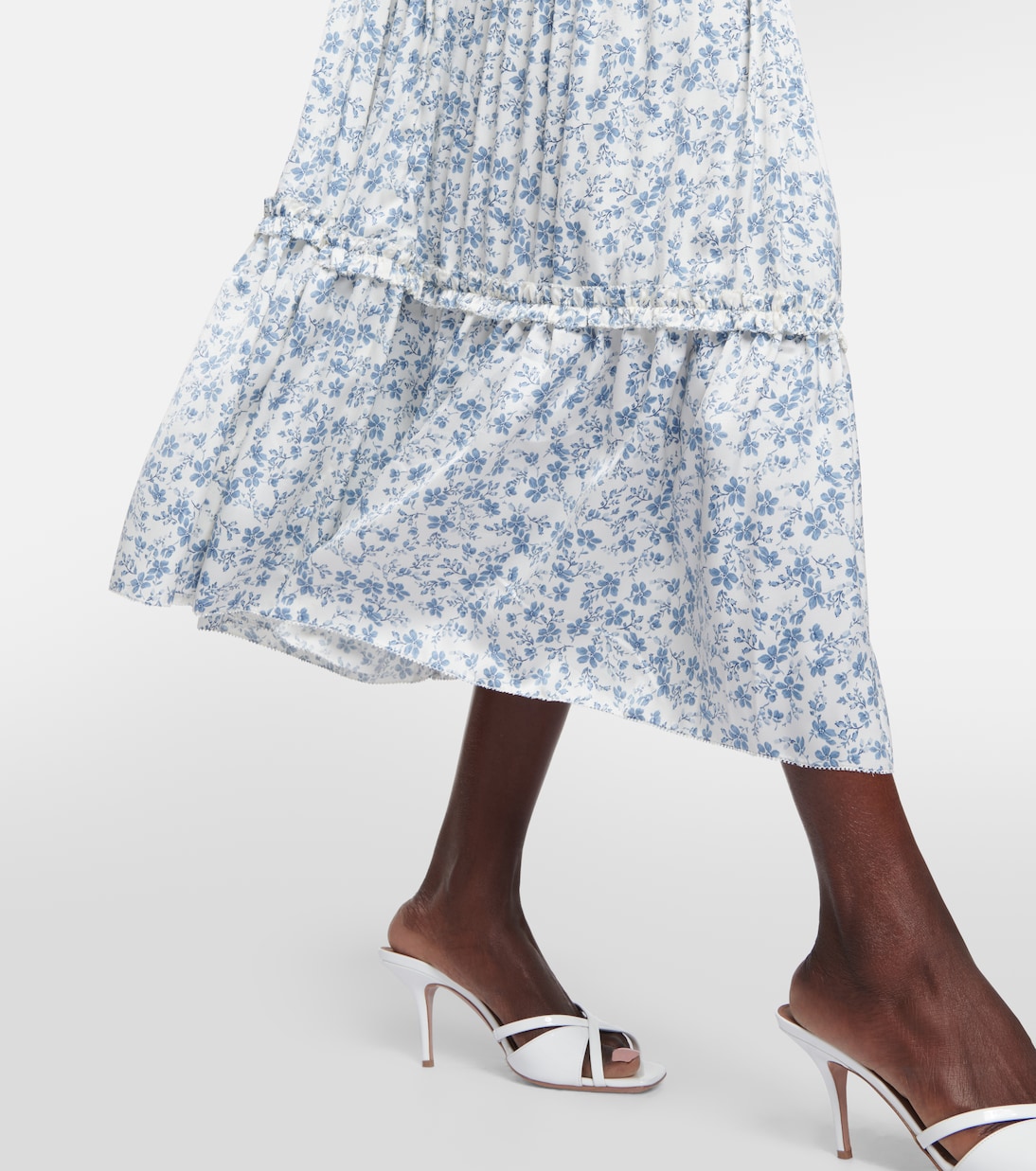 Floral satin midi dress | Polo Ralph Lauren