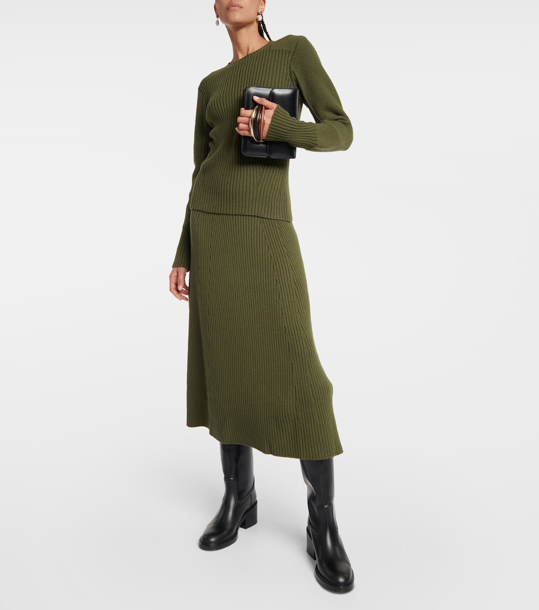 Jupe longue en laine | Chloé