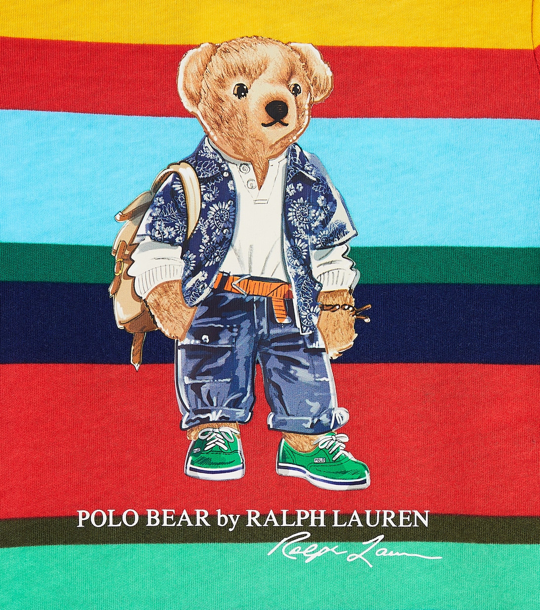 Baby - Jumpsuit corta in cotone a righe | Polo Ralph Lauren Kids