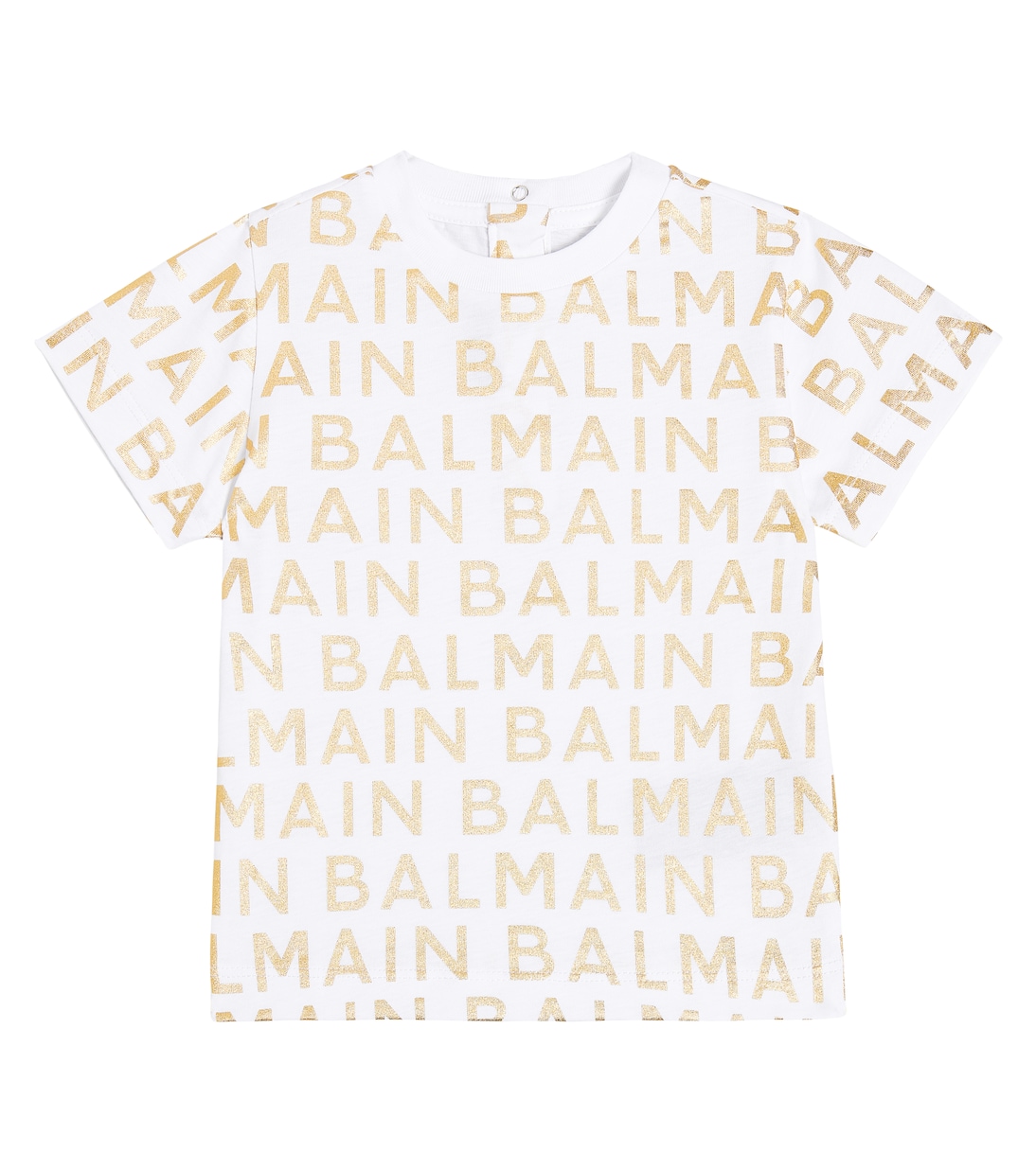 Baby T-Shirt aus Baumwoll-Jersey | Balmain Kids