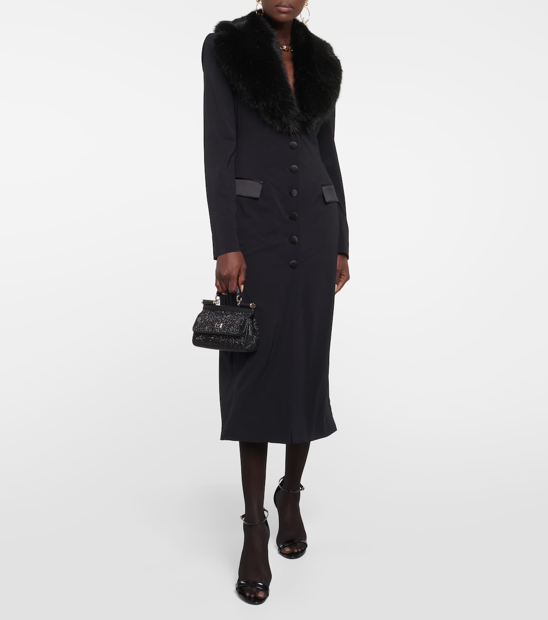 Abrigo de georgette de seda | Dolce&Gabbana