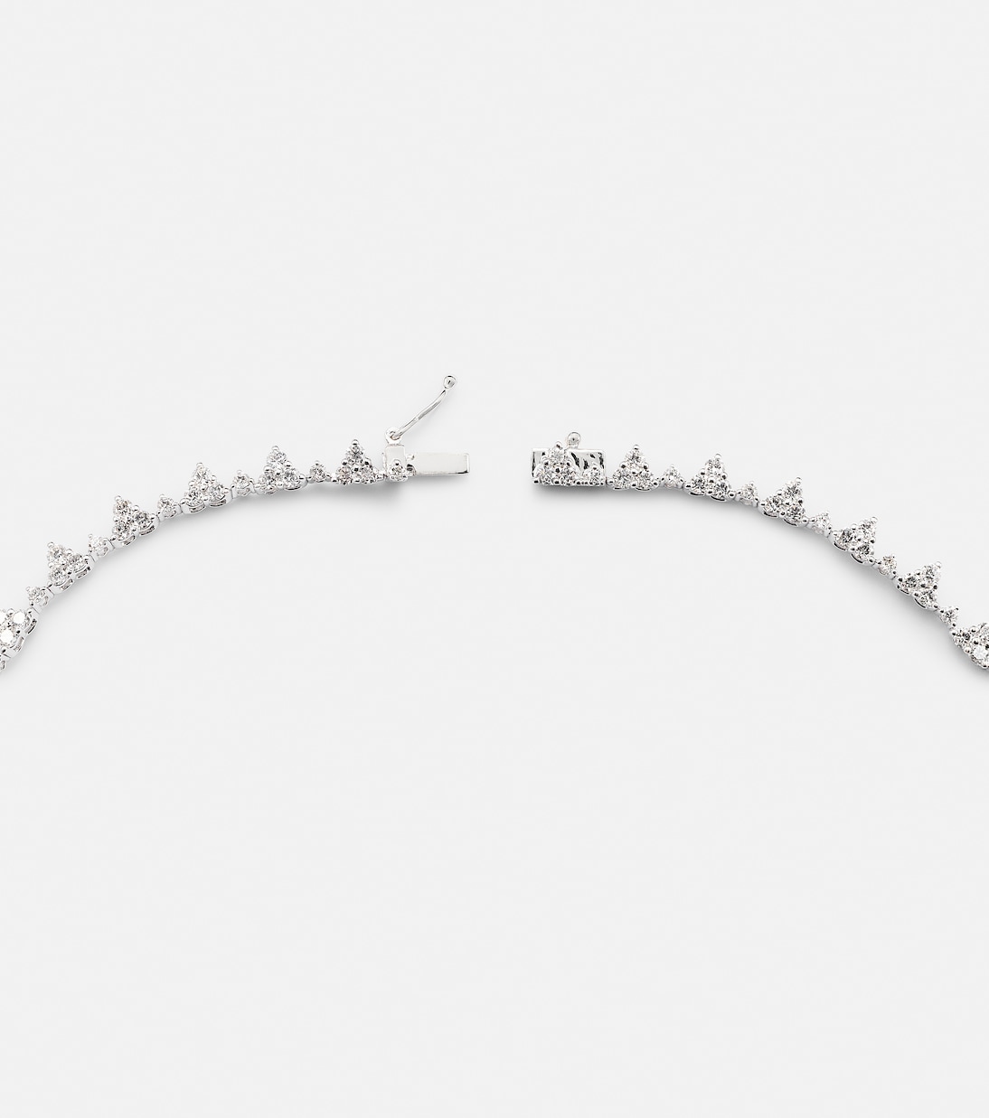 Choker Eternity in oro bianco 18kt con diamanti | Anita Ko