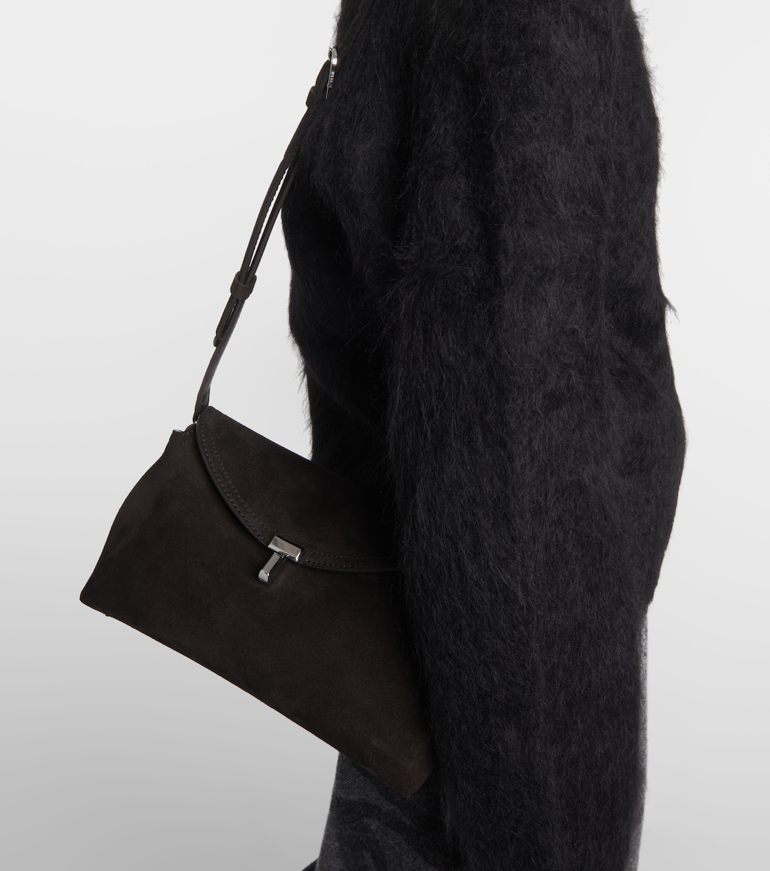 Pochette T-Lock en daim | Toteme