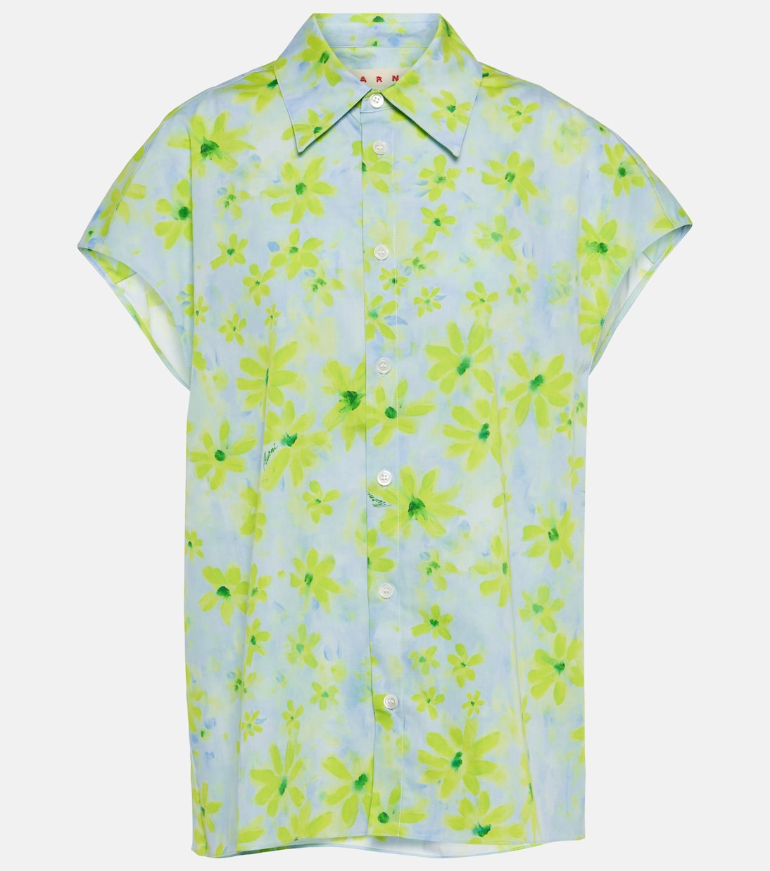 Chemise en coton à fleurs | Marni