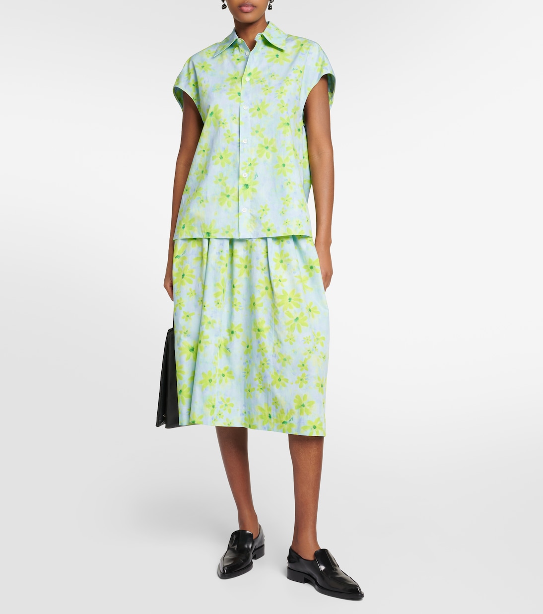 Chemise en coton à fleurs | Marni