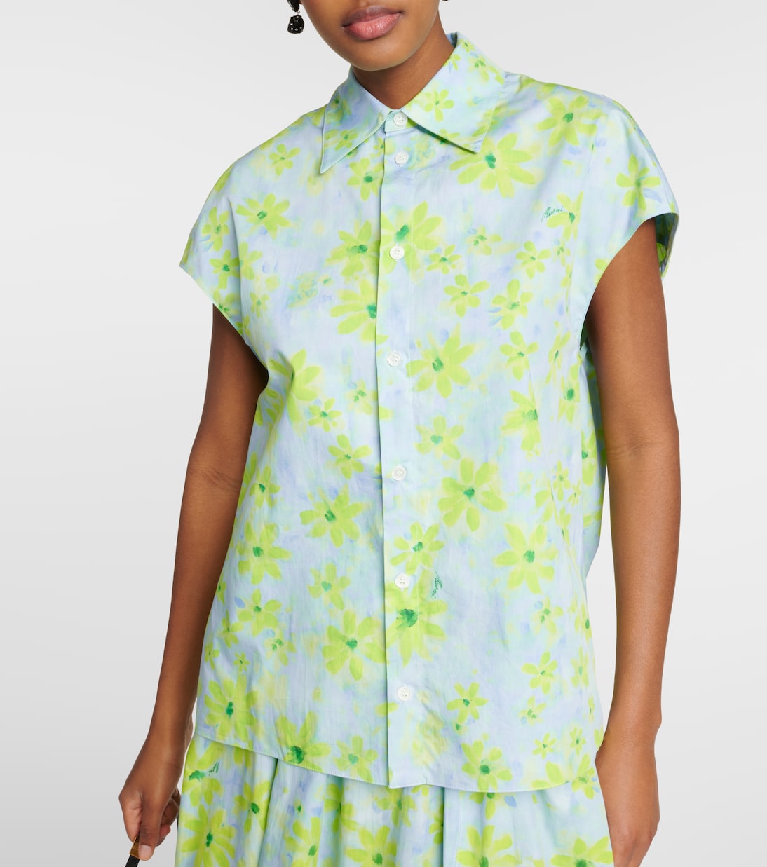Chemise en coton à fleurs | Marni