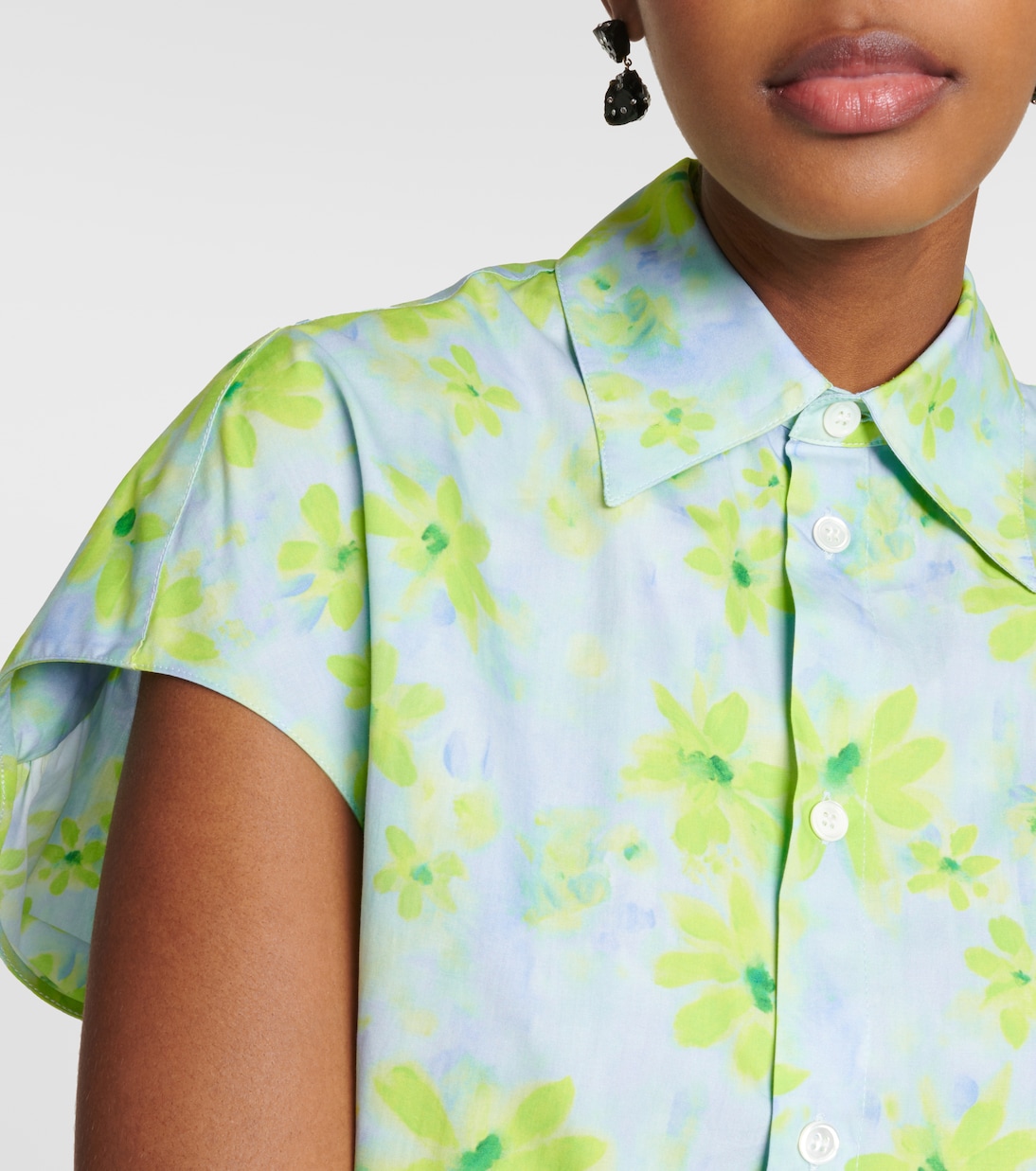 Chemise en coton à fleurs | Marni