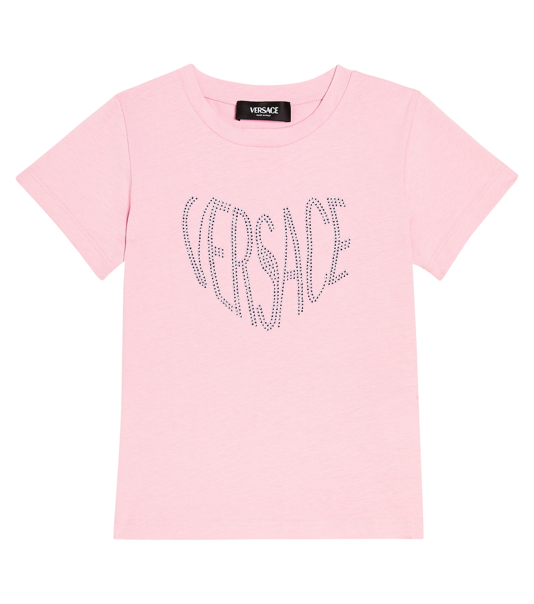T-shirt en coton à logo et ornements | Versace Kids