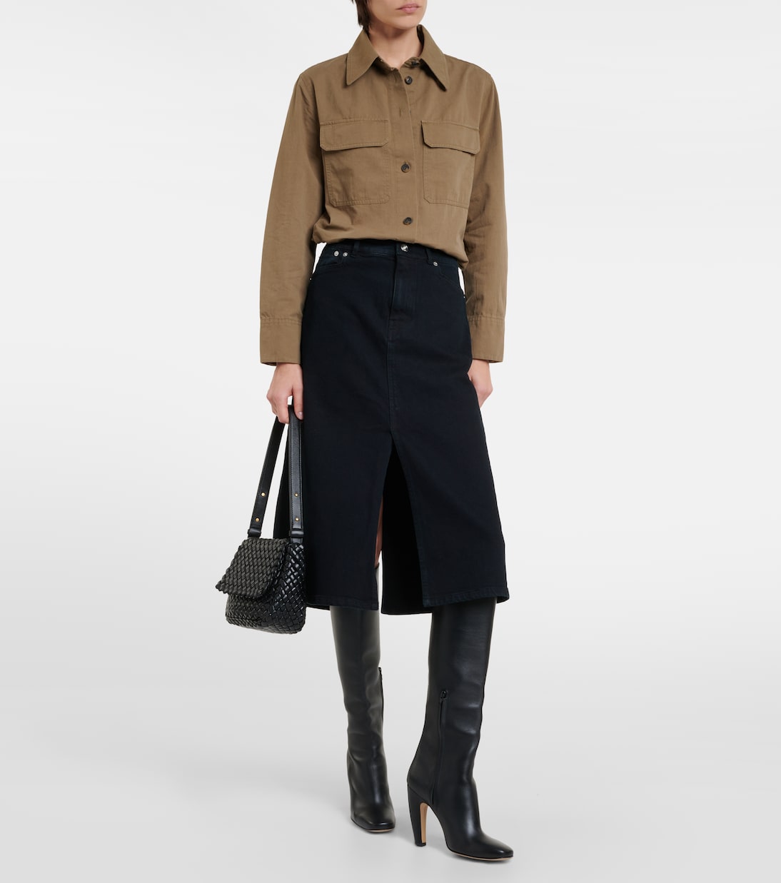 Hemdjacke aus Baumwolle | Vince