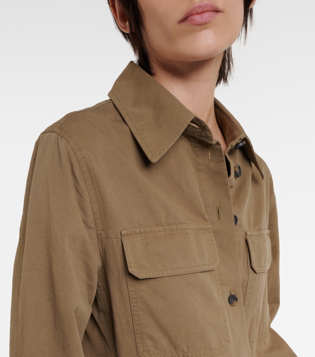 Hemdjacke aus Baumwolle | Vince