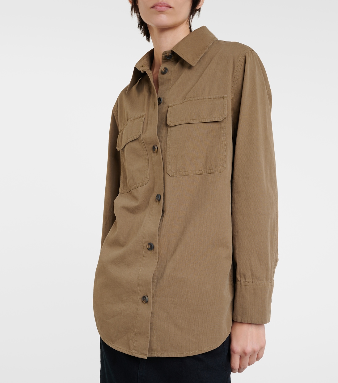 Hemdjacke aus Baumwolle | Vince