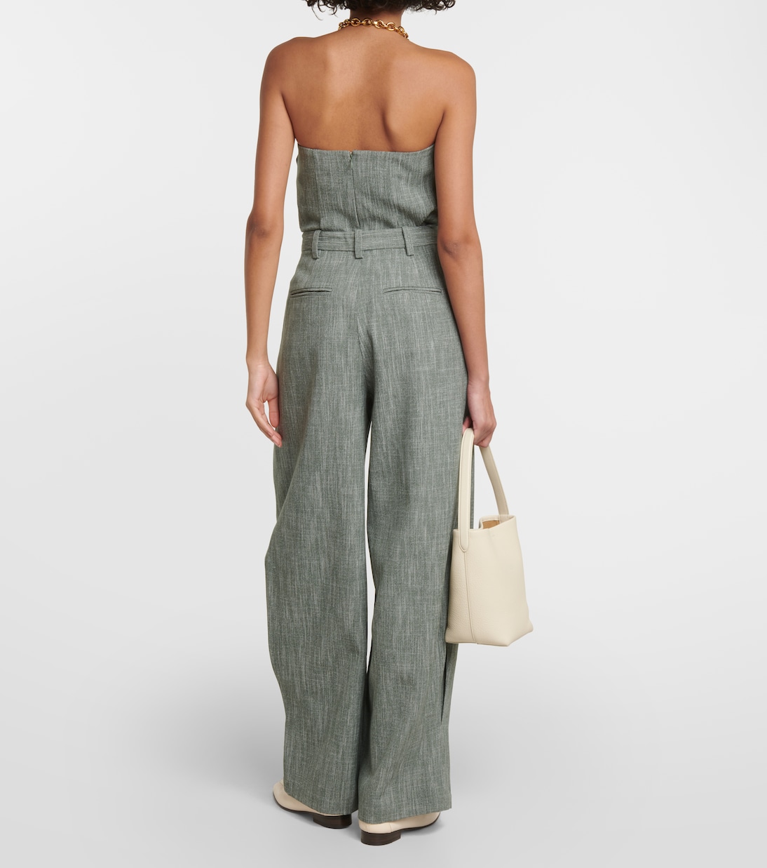 Pantalones anchos de mezcla de lana | CO