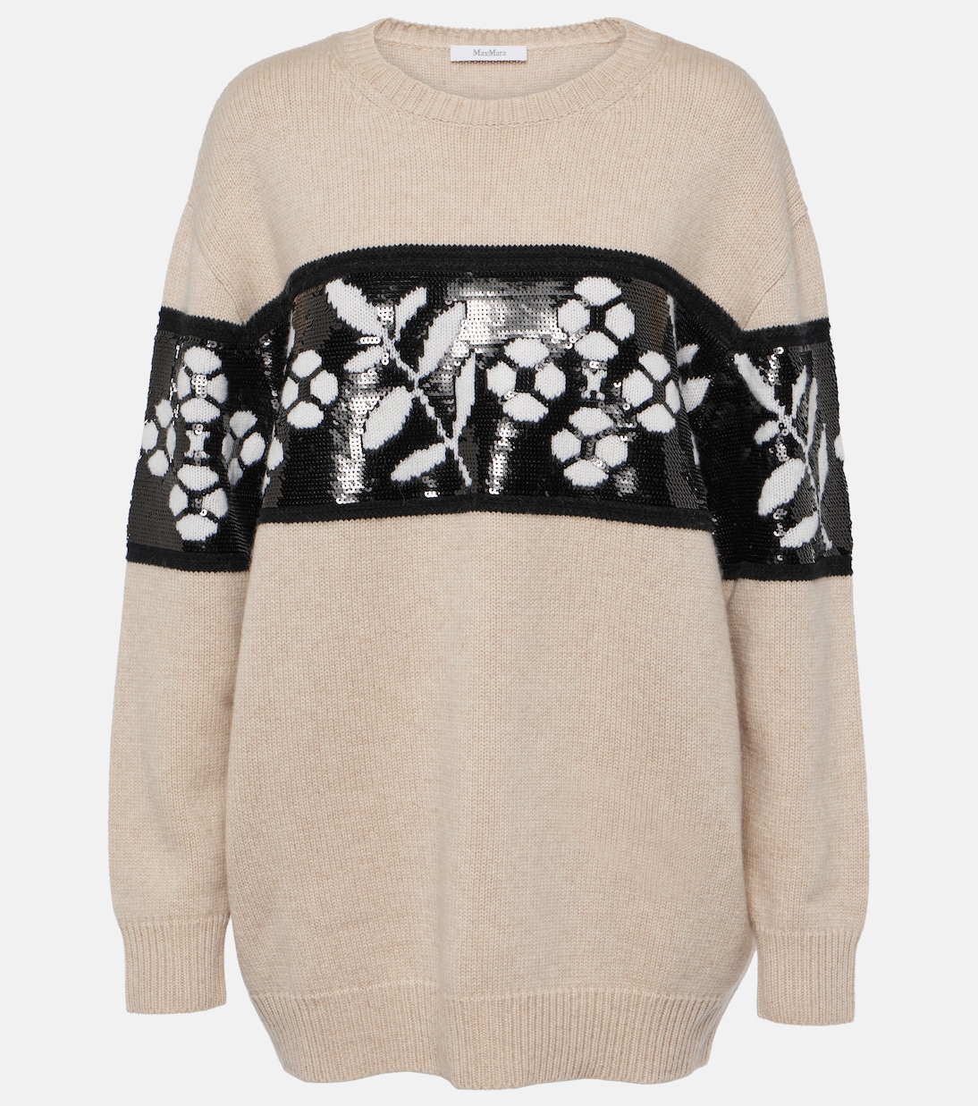 Jacquard wool and cashmere sweater | Max Mara