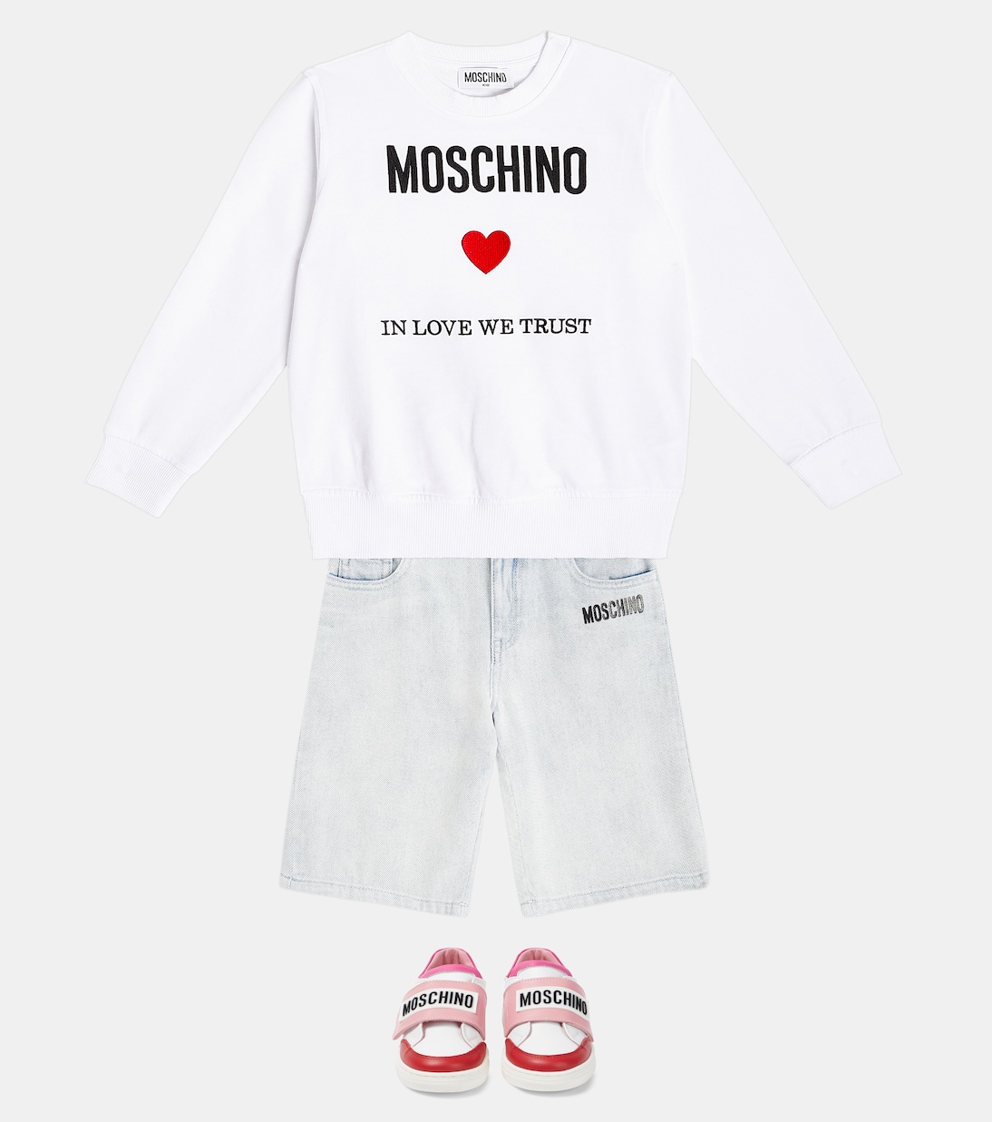 Sweatshirt aus Baumwoll-Jersey | Moschino Kids