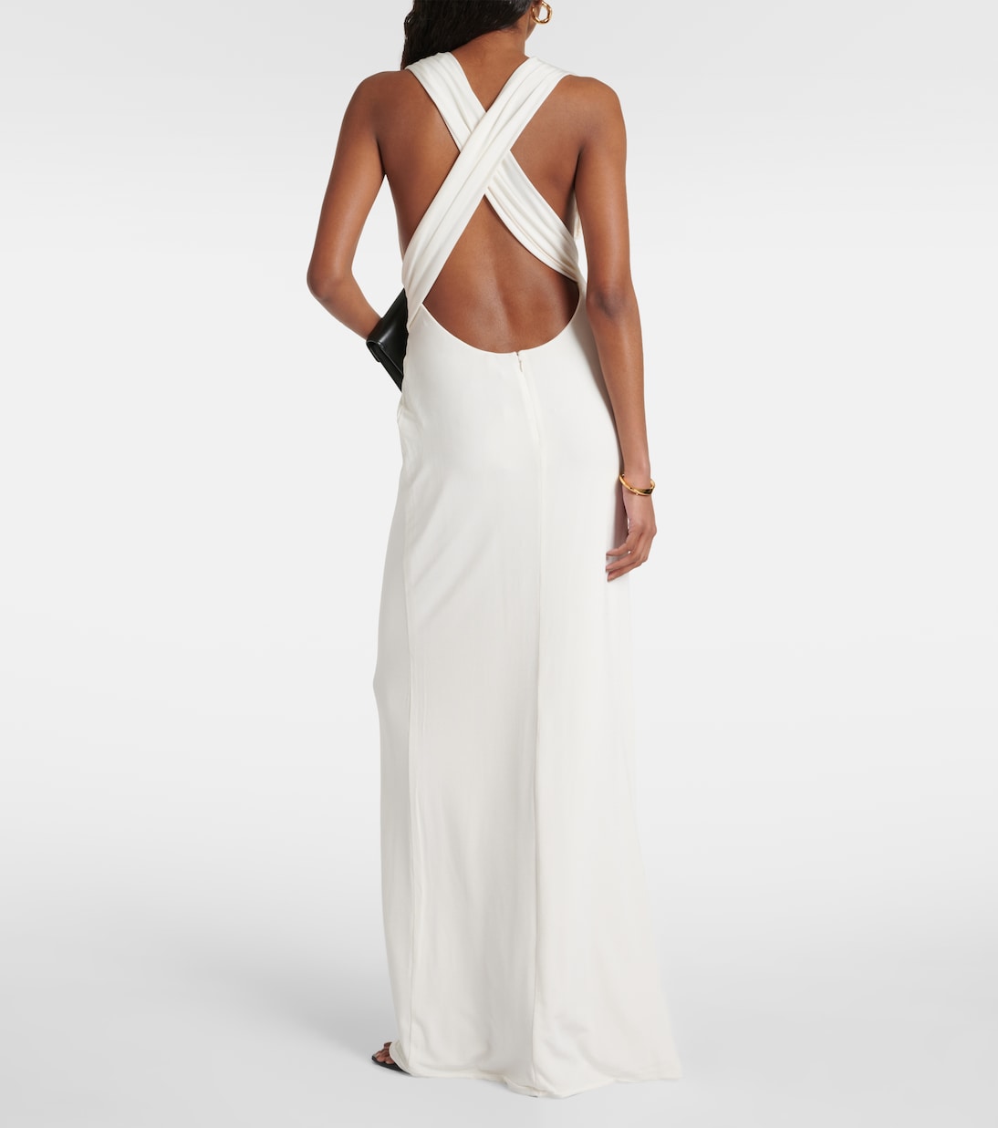 Abito lungo in jersey con cut-out | Tom Ford