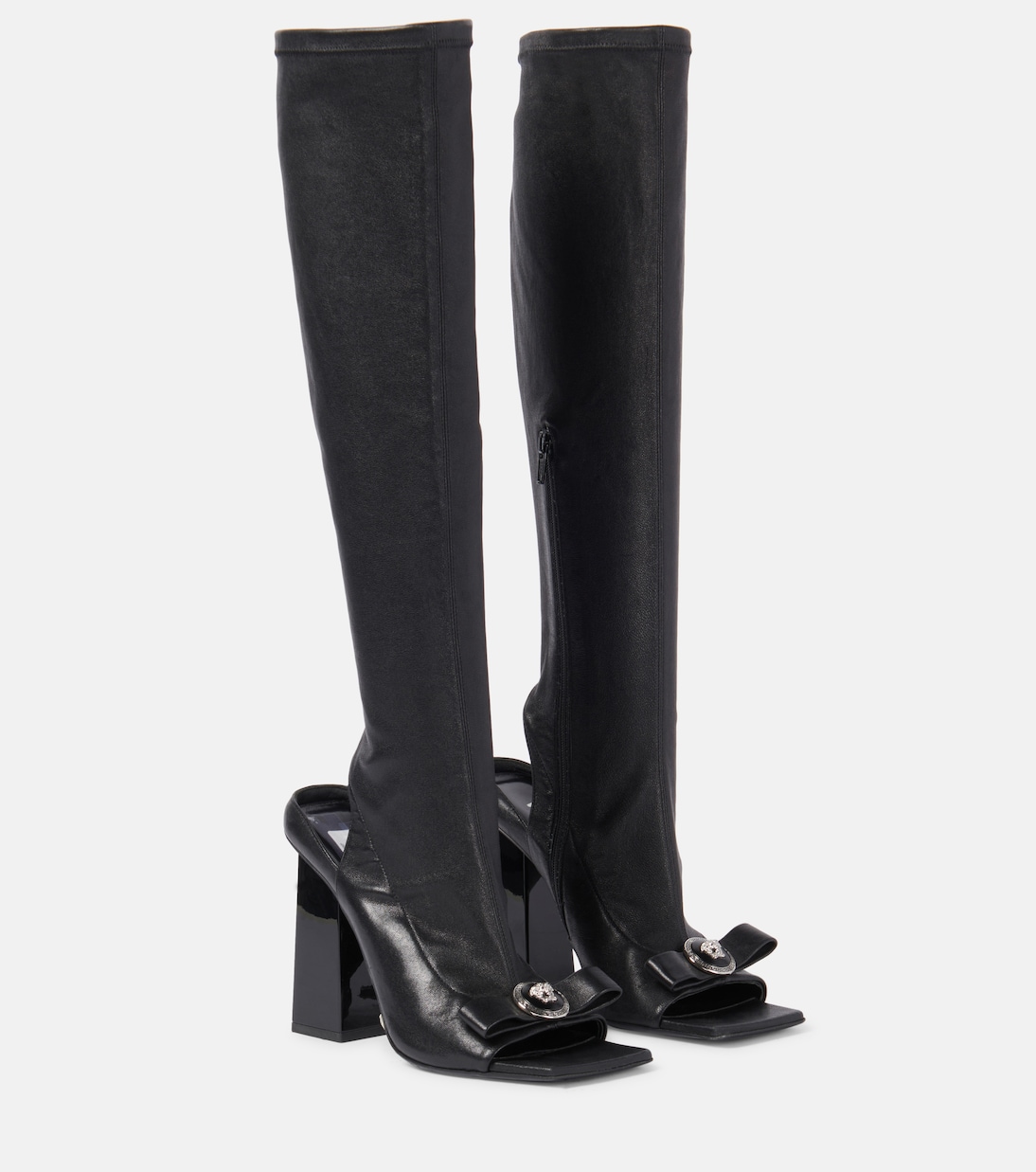 Stivali Gianni Ribbon in pelle | Versace