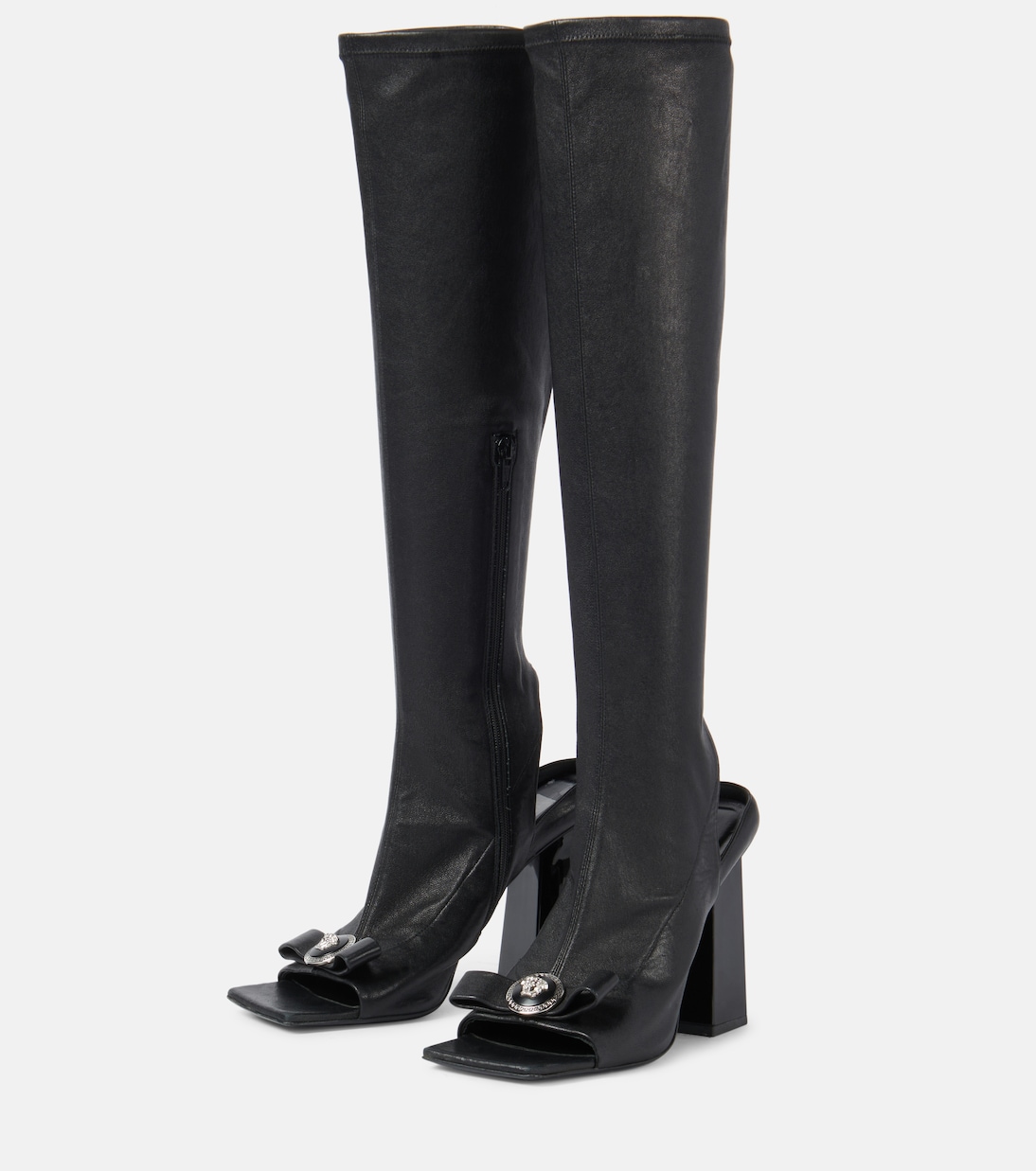 Stivali Gianni Ribbon in pelle | Versace