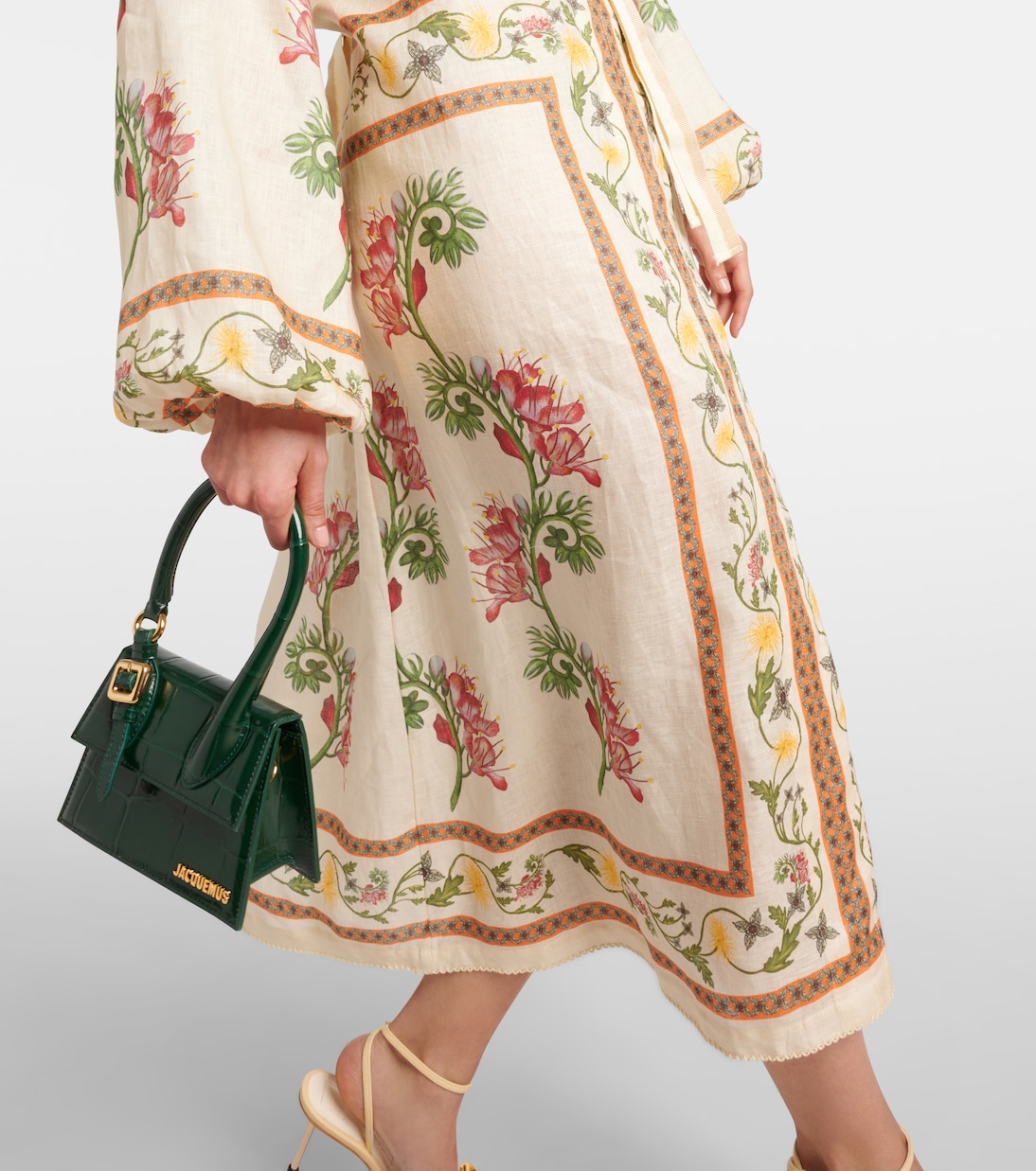 Zircon Bisutería floral linen kaftan | Agua by Agua Bendita