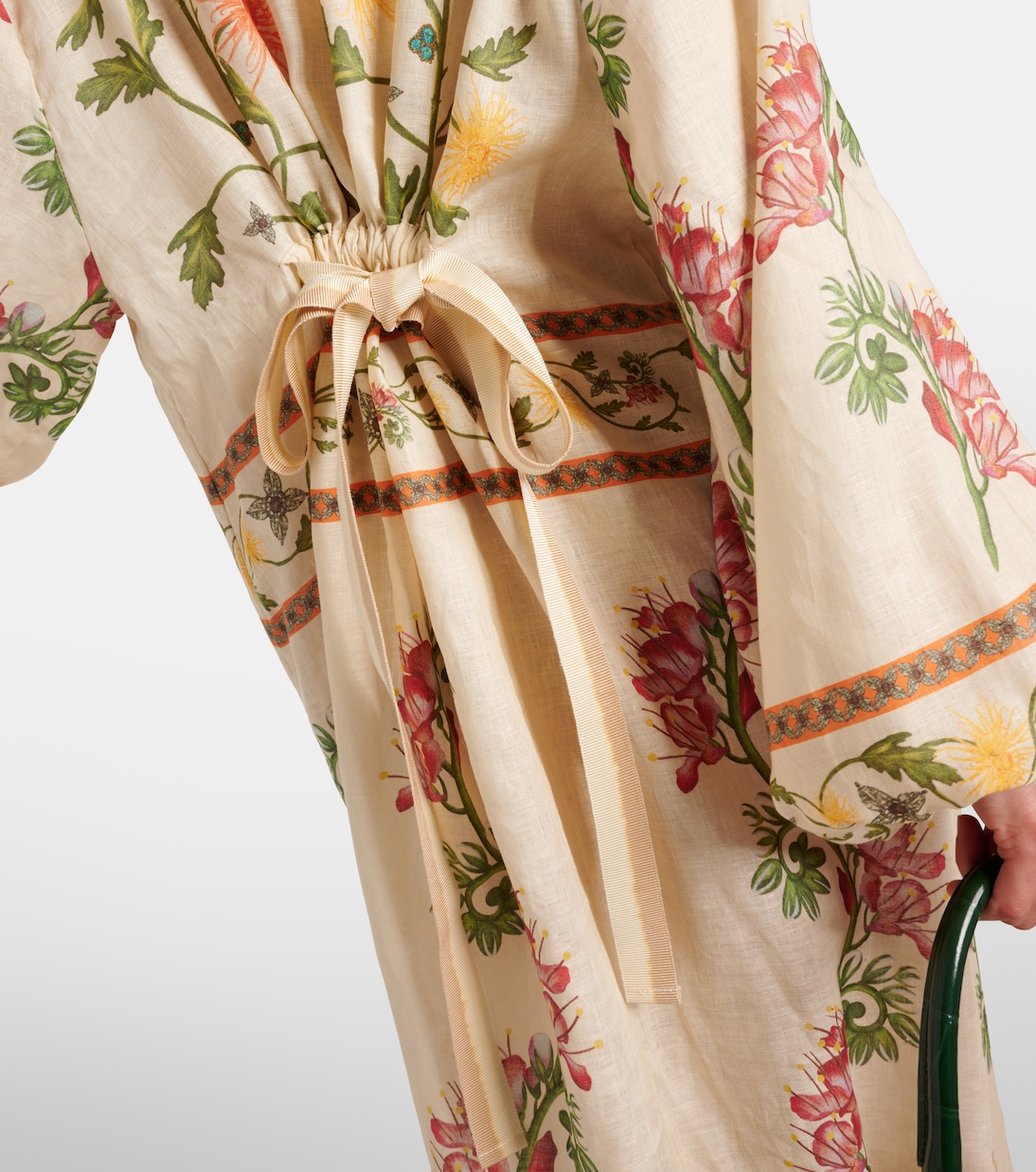 Zircon Bisutería floral linen kaftan | Agua by Agua Bendita