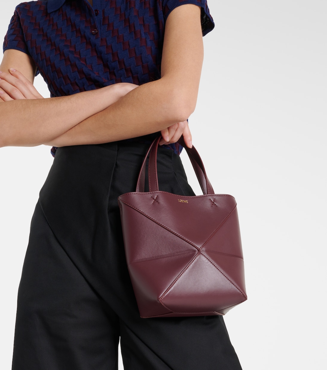 Borsa Puzzle Fold Mini in pelle | Loewe