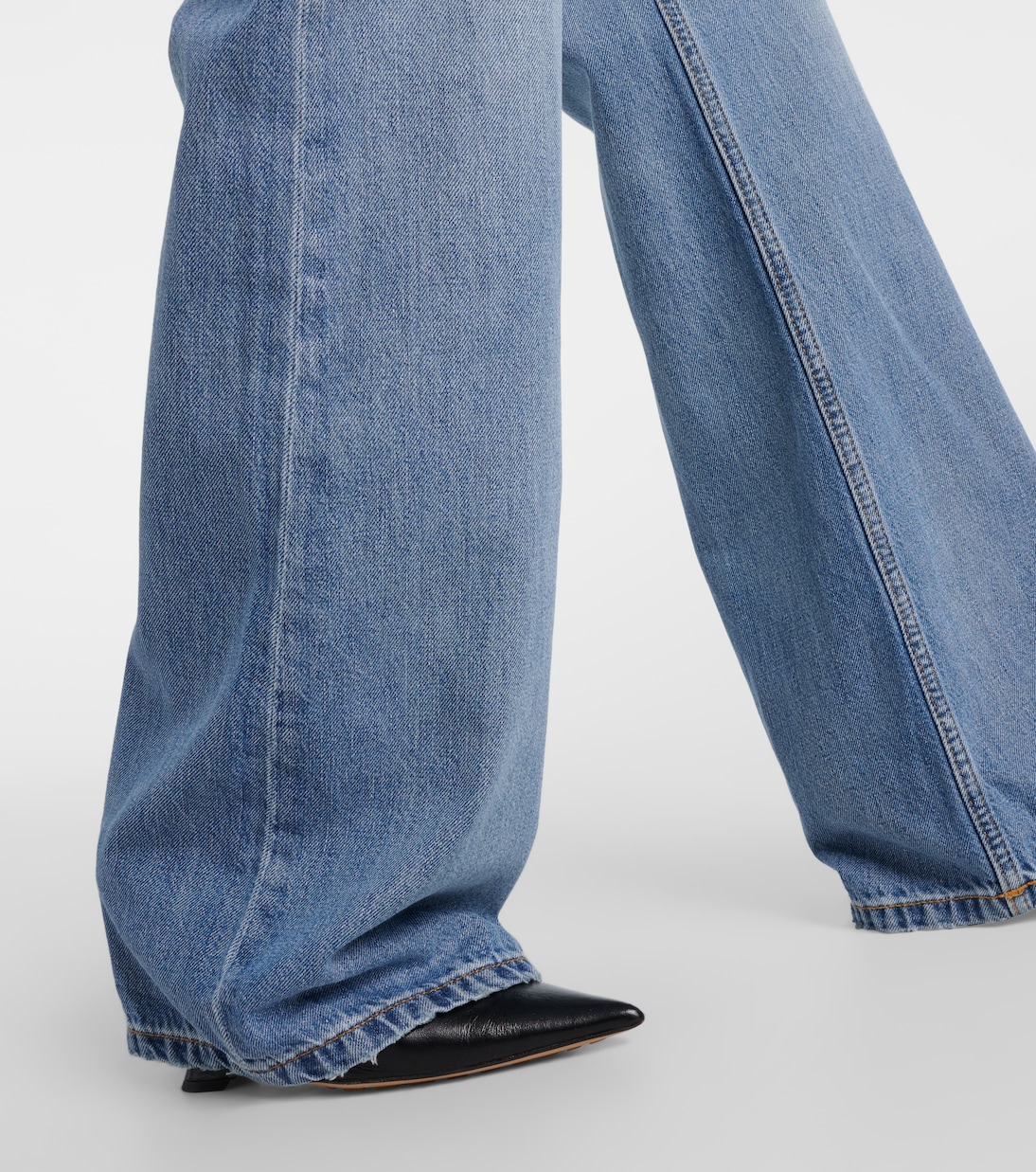 Jeans anchos Loose Boot de tiro medio | Re/Done