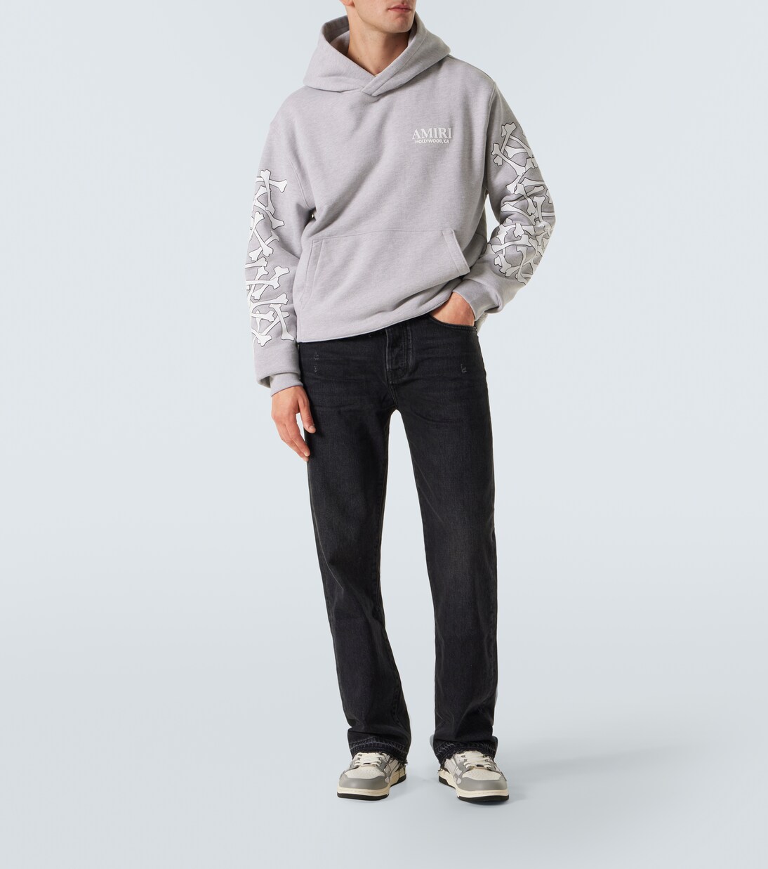 【AMIRI】Bones Stacked グラフィックパーカー AMIRI Bones Stacked パーカー | レッド | FARFETCH JP
