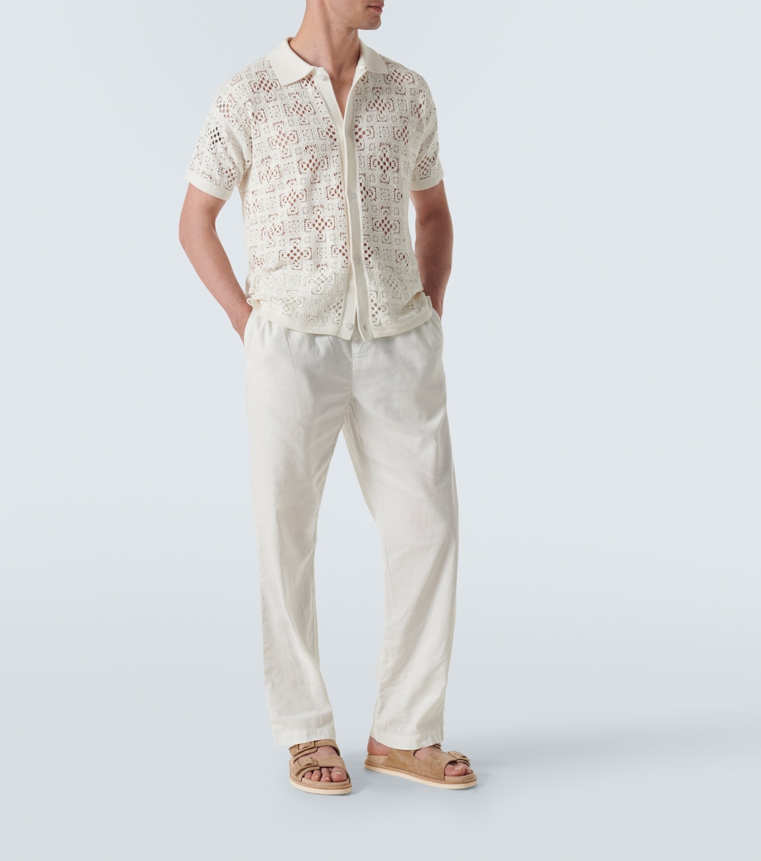 Camisa Raul de croché de algodón | Frescobol Carioca
