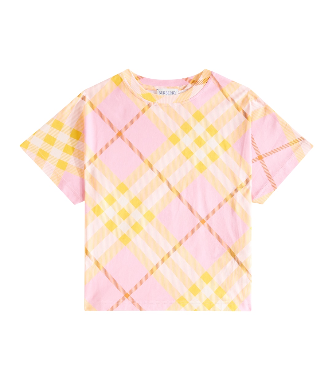 Camiseta de algodón con Burberry Check | Burberry Kids