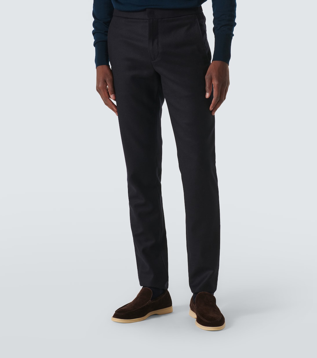 Pantalon slim Leisure City en laine et cachemire | Loro Piana