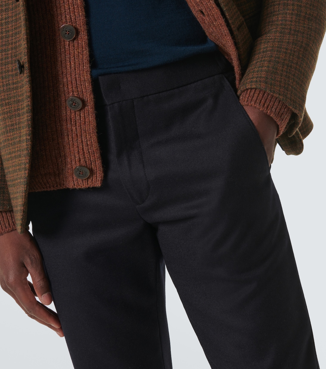 Pantalon slim Leisure City en laine et cachemire | Loro Piana