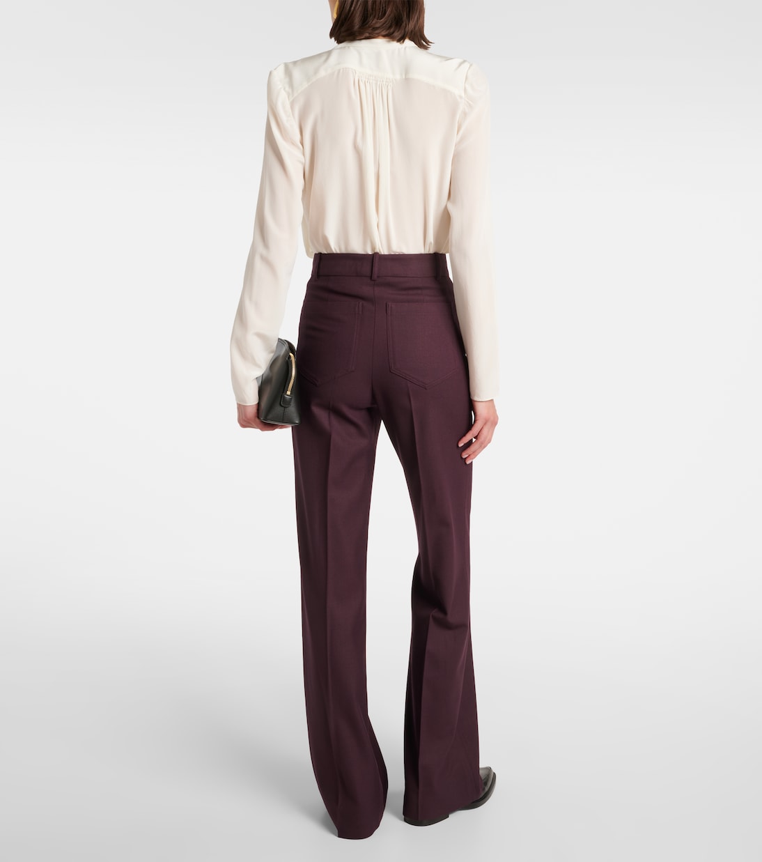 Alina high-rise flared pants | Victoria Beckham