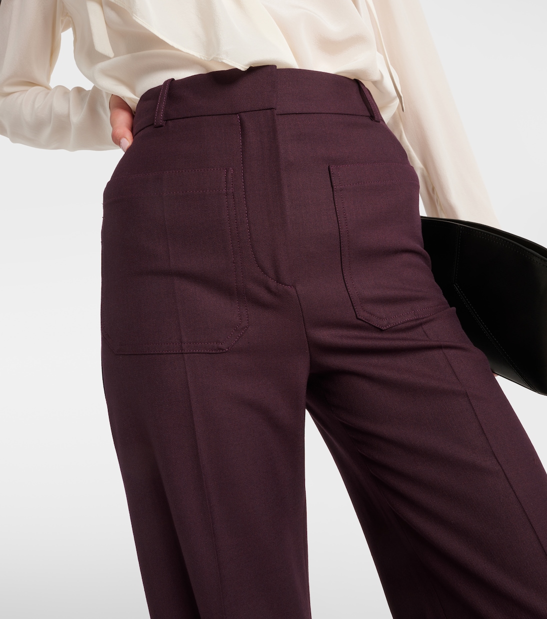 Alina high-rise flared pants | Victoria Beckham