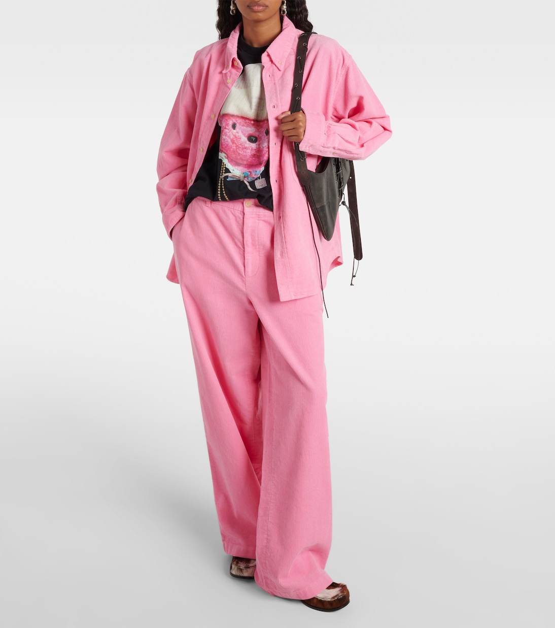 Weite Hose Face aus Baumwoll-Cord | Acne Studios