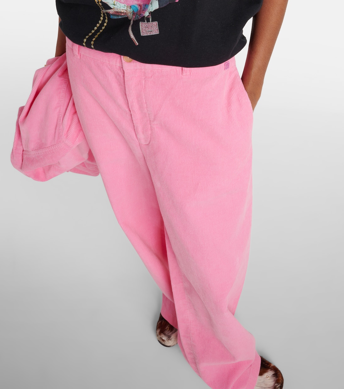 Weite Hose Face aus Baumwoll-Cord | Acne Studios