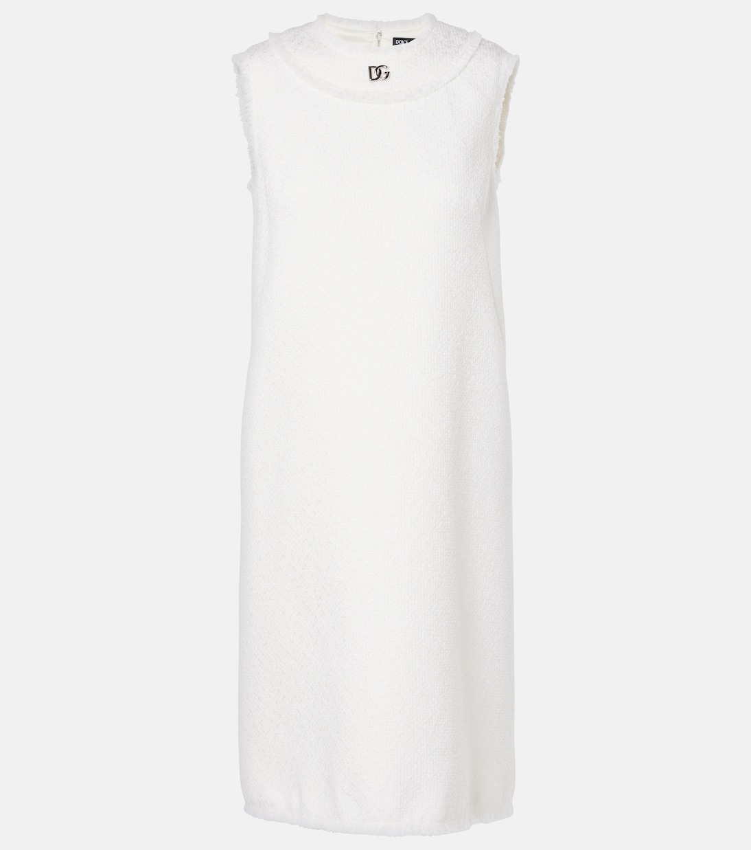DG wool-blend tweed shift dress | Dolce&Gabbana