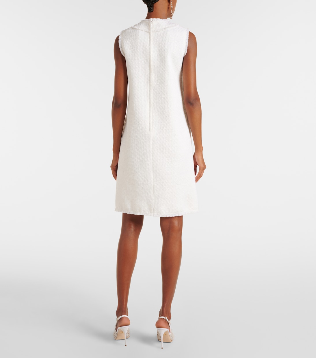 DG wool-blend tweed shift dress | Dolce&Gabbana