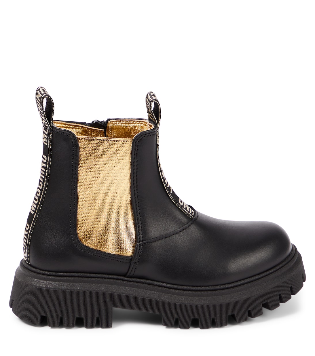 Chelsea Boots aus Leder | Moschino Kids
