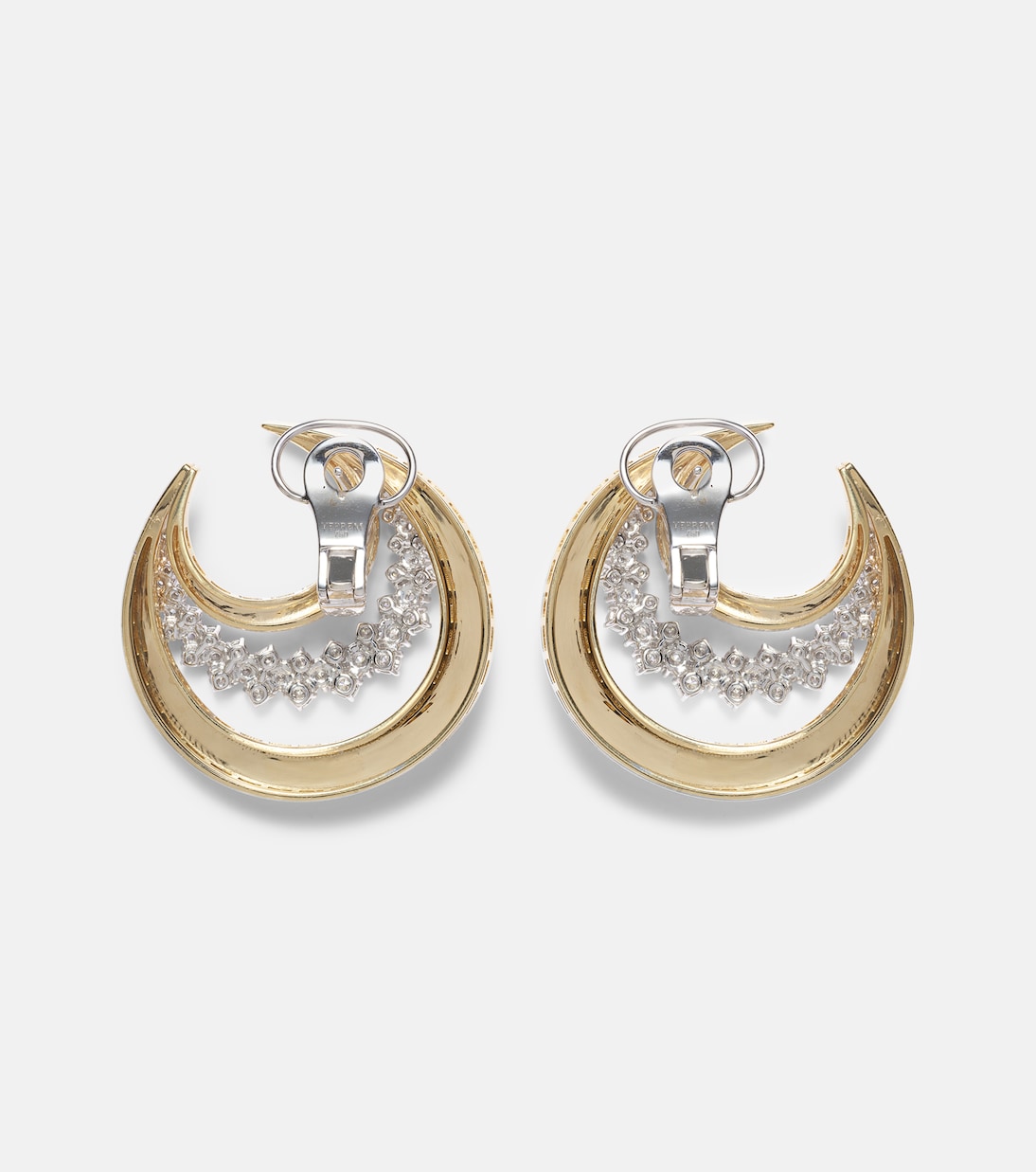 Boucles d'oreilles Golden Strada en or 18 ct et diamants | Yeprem