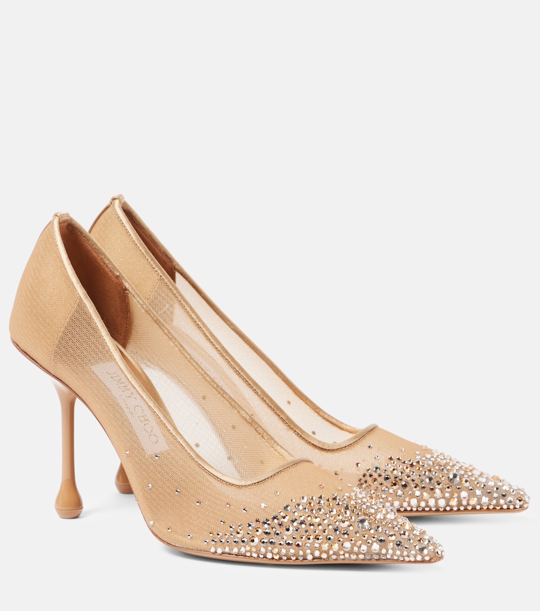 Pumps Ixia 95 in mesh con cristalli | Jimmy Choo