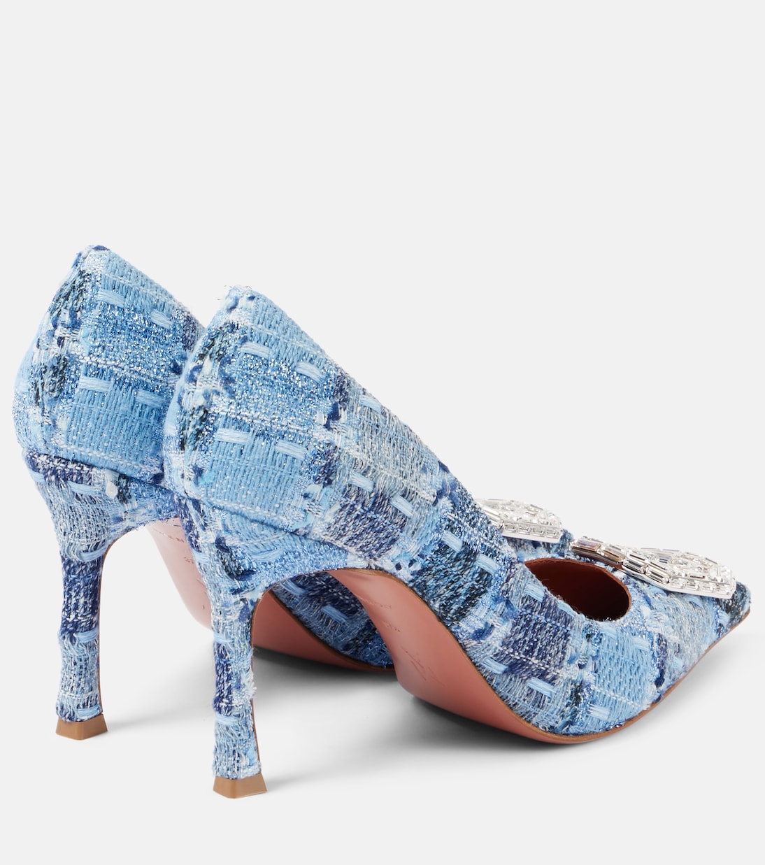 Camelia 90 tweed pumps | Amina Muaddi